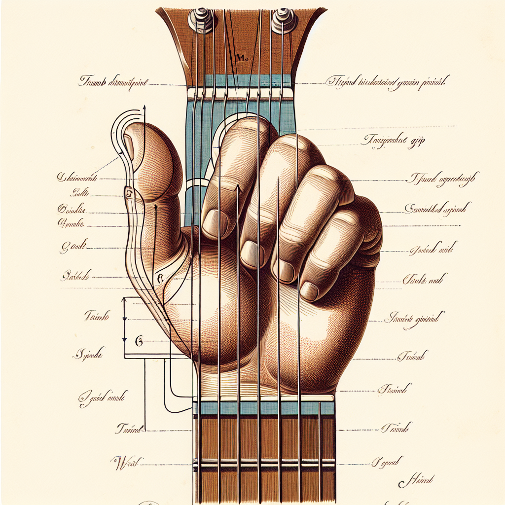 proper guitar thumb position