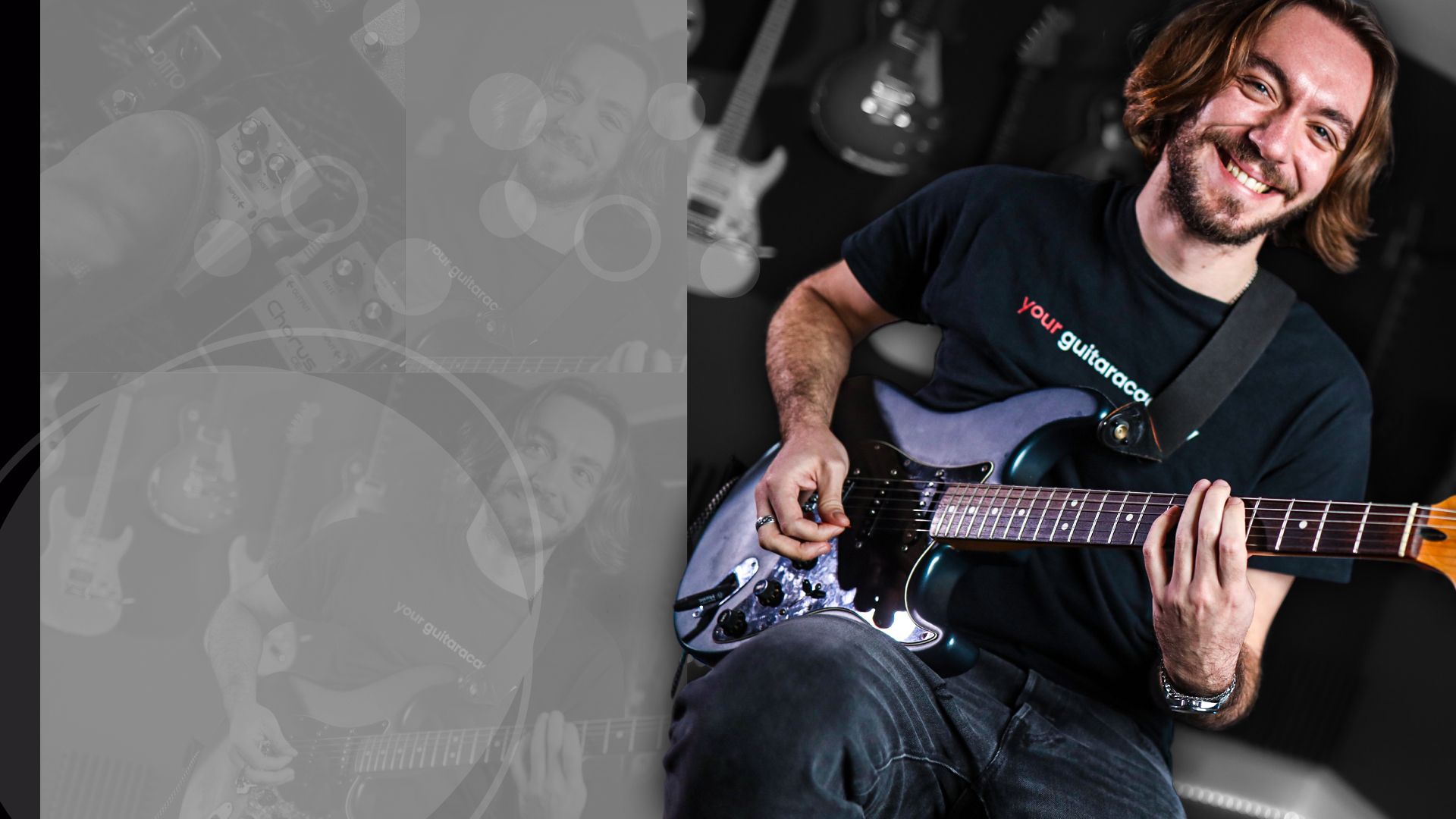 Kurt Cobain playing guitar