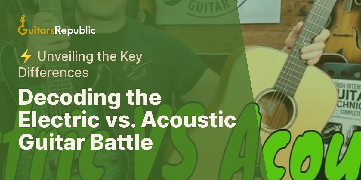 What are the biggest technical differences between electric and acoustic guitars?