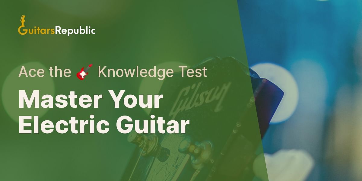 Electric Guitar Knowledge Check Test Your Understanding