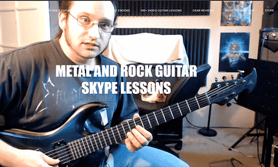 Where can I find online guitar lessons via Skype?